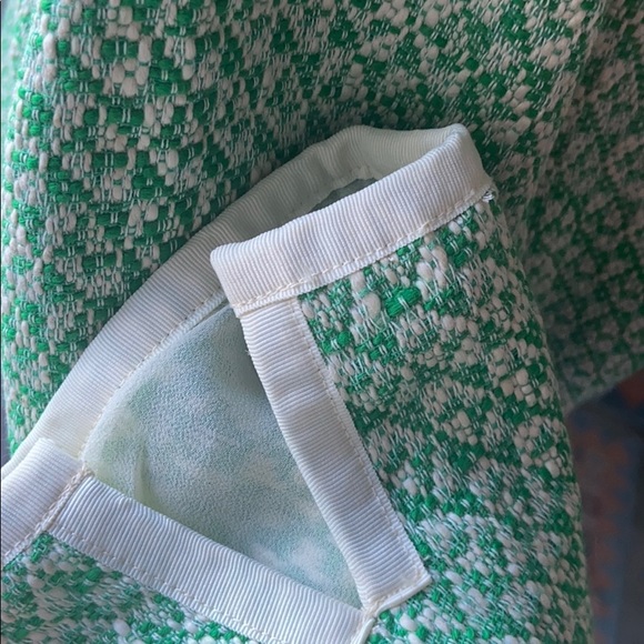 Cabi green cream zip 3/4 sleeve jacket work casual - Picture 9 of 11